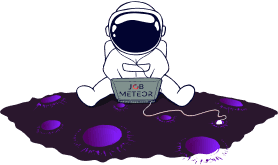 космонавт с ноутбуком